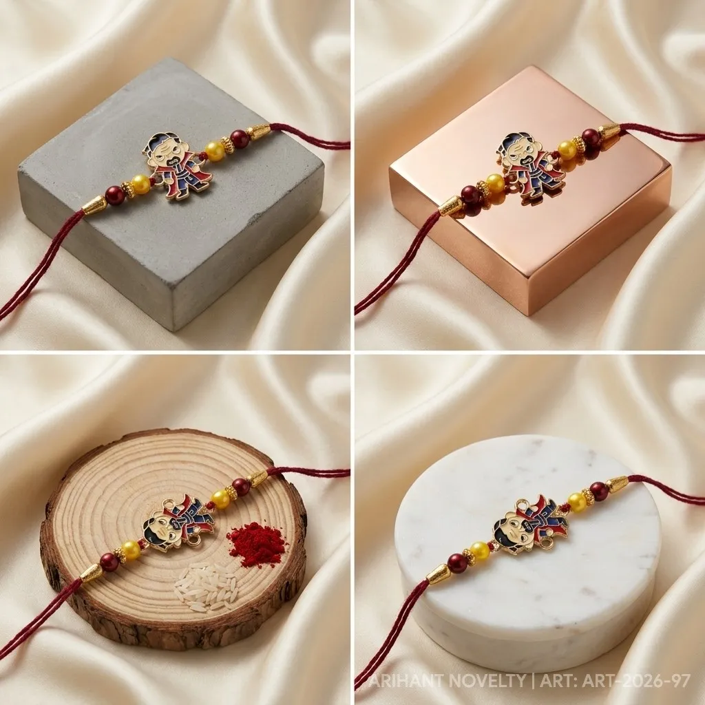 Superhero Cartoon Rakhi – handmade Kids rakhi from Bikaner by Arihant Novelty