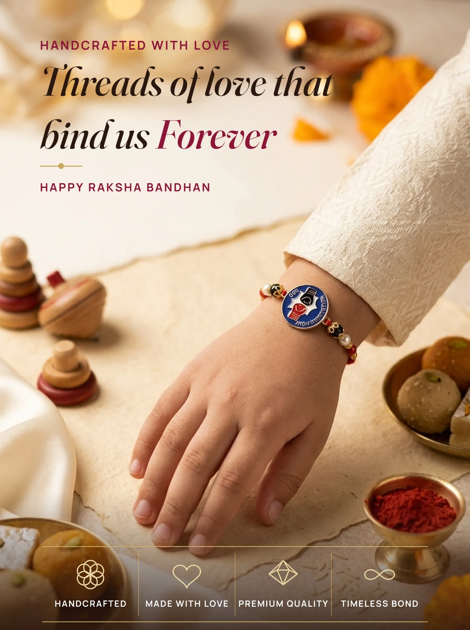 Bro Never-Ending Fight Rakhi – handmade Kids rakhi from Bikaner by Arihant Novelty